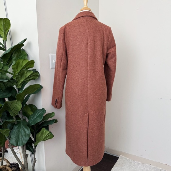 Rust Double-Breasted Coat - Picture 11 of 13